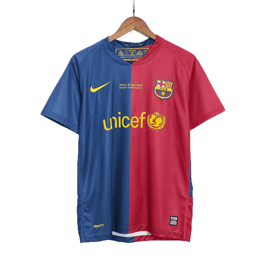 ETO'O #9 Męska retro koszulka piłkarska Barcelona domowa z sezonu 08/09 - UCL Final - Topowe Koszulki Pilkarskie Sklep Internetowy
