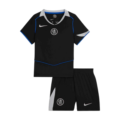 Dziecięcy Zestaw Trzecia Wyjazdowa Chelsea (Koszulka+Spodenki) 2025/26