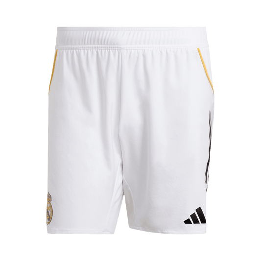 Męskie Spodenki Domowe Real Madryt Wersja Piłkarska 25/26 - Slim Fit - Topowe Koszulki Pilkarskie Sklep Internetowy