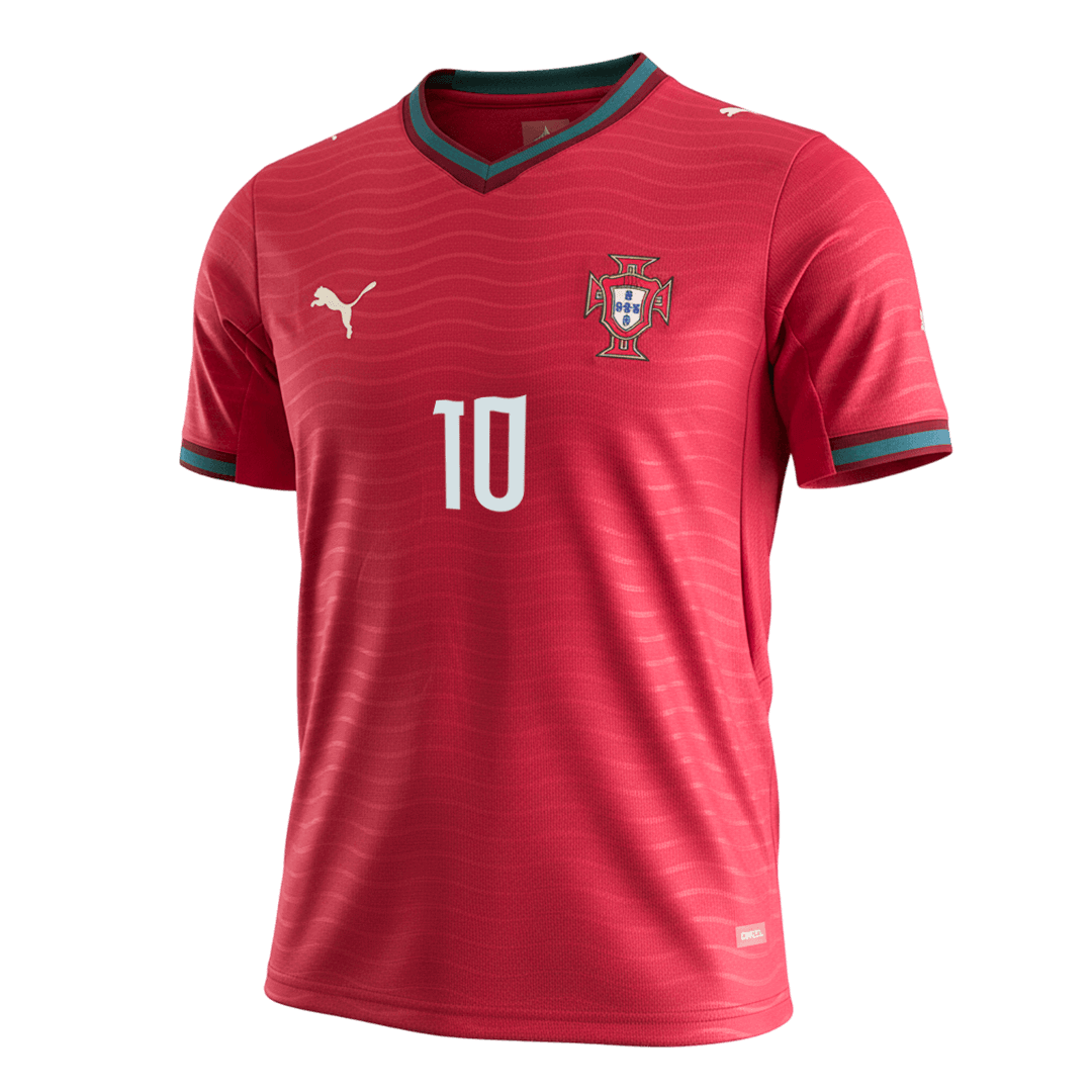 Męska koszulka Portugalii domowa BERNARDO #10 – Mundial 2026 [PREMIUM]