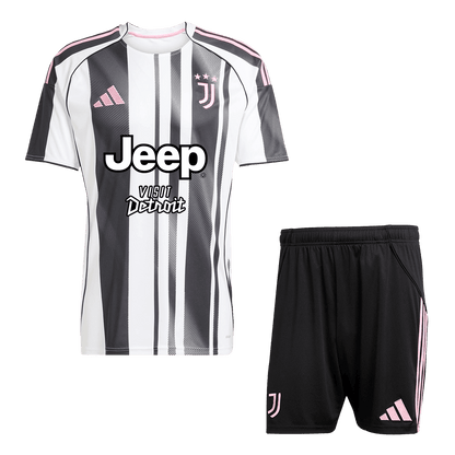 Męski Zestaw Domowy Juventus (Koszulka+Spodenki) 2025/26 - Topowe Koszulki Pilkarskie Sklep Internetowy