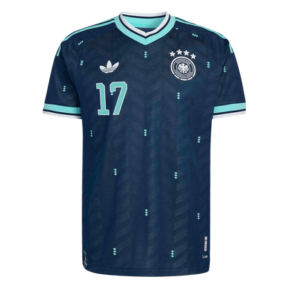 Męska koszulka Niemiec wyjazdowa WIRTZ #17 wersja zawodnicza – Mundial 2026