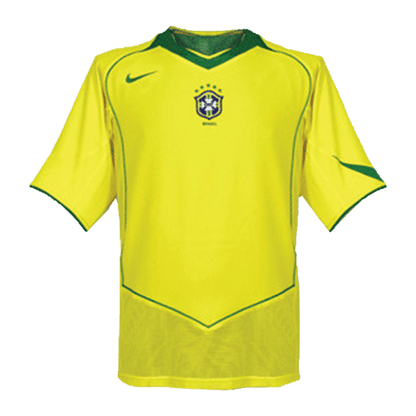 Męska Koszulka Retro Domowa Brazil 2004 - Topowe Koszulki Pilkarskie Sklep Internetowy