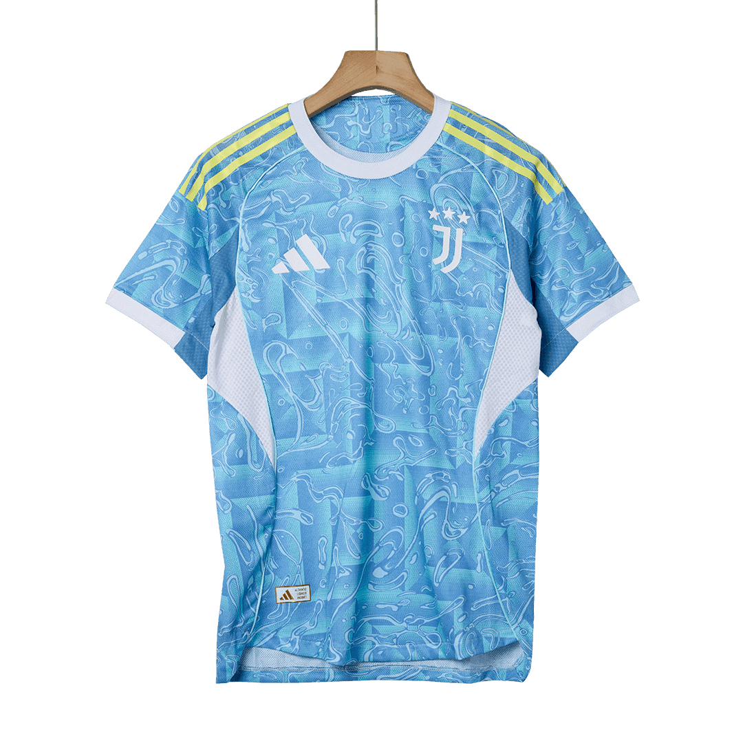 Męska Koszulka Wyjazdowa Juventus Wersja Piłkarska 2025/26 - Slim Fit - Topowe Koszulki Pilkarskie Sklep Internetowy
