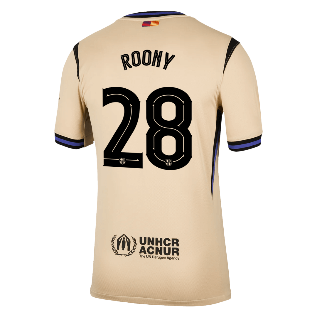 Męska Koszulka Wyjazdowa Barcelona ROONY #28 2025/26 - UCL