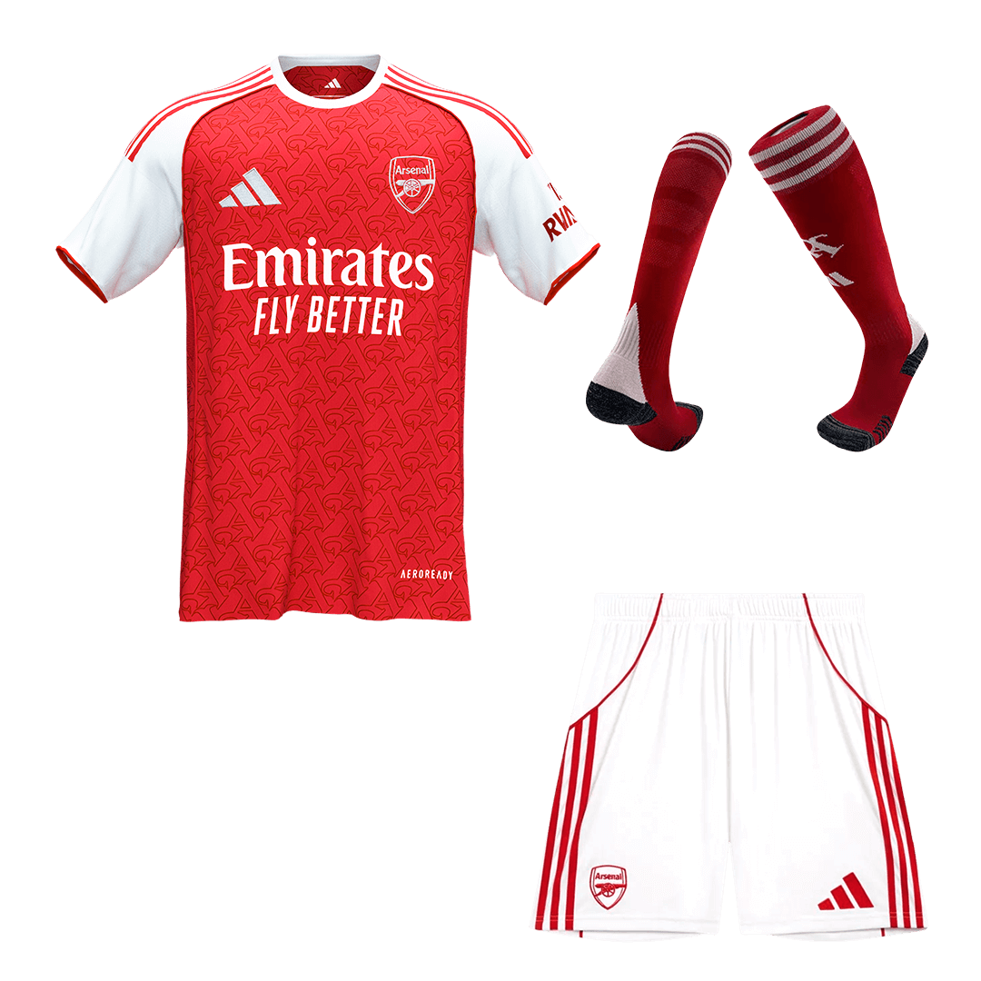 Męski Zestaw Domowa Arsenal (Koszulka + Spodenki + Skarpety) 2025/26 [PREMIUM]
