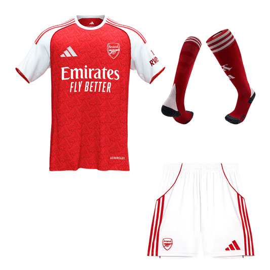 Męski Zestaw Domowa Arsenal (Koszulka + Spodenki + Skarpety) 2025/26 [PREMIUM]