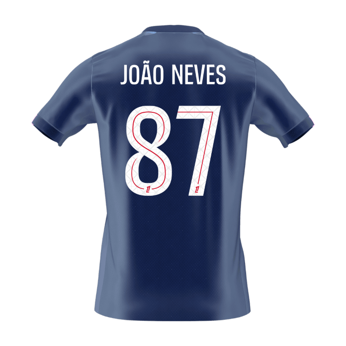 Męska Koszulka Domowa PSG JOÃO NEVES #87 2025/26 [PREMIUM]