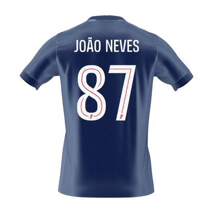 Męska Koszulka Domowa PSG JOÃO NEVES #87 2025/26 [PREMIUM]
