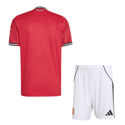 Męski Zestaw Domowy Manchester United (Koszulka+Spodenki) 2025/26 - Topowe Koszulki Pilkarskie Sklep Internetowy