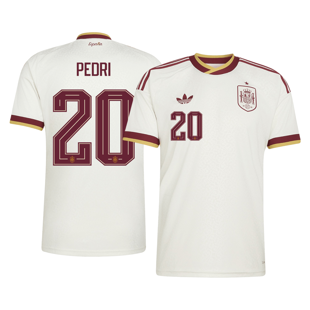 Męska koszulka Hiszpanii wyjazdowa PEDRI #20 - Mundial 2026