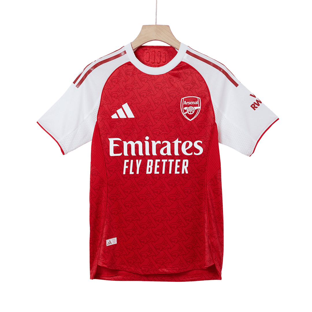 Męska Koszulka Domowa Arsenal SALIBA #2 Wersja Piłkarska 2025/26 - Slim Fit - Topowe Koszulki Pilkarskie Sklep Internetowy