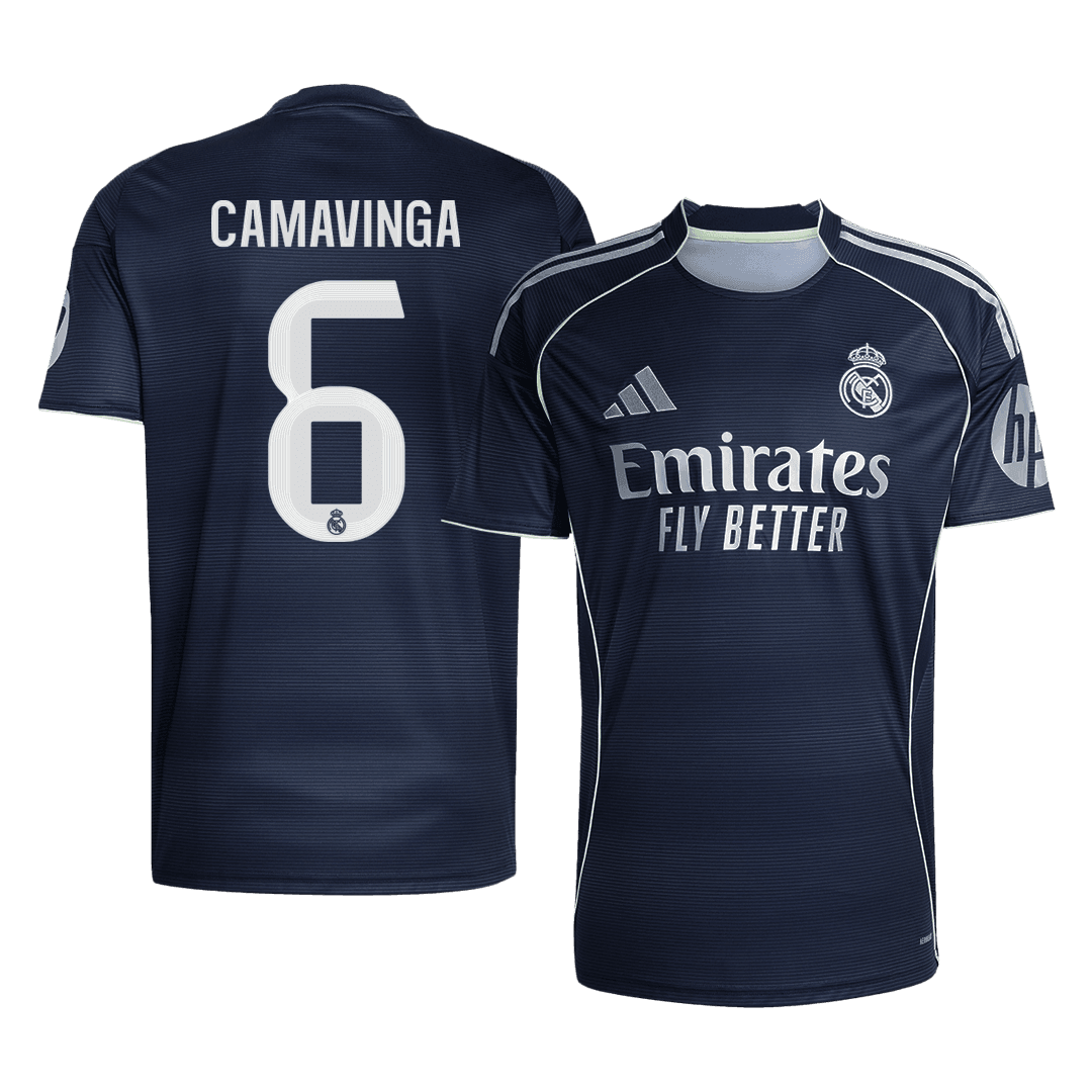 Męska Koszulka Wyjazdowa Real Madrid CAMAVINGA #6 2025/26 - Topowe Koszulki Pilkarskie Sklep Internetowy