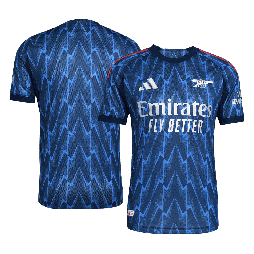 Męska Koszulka Wyjazdowa Arsenal Wersja Piłkarska 2025/26 - Slim Fit - Topowe Koszulki Pilkarskie Sklep Internetowy