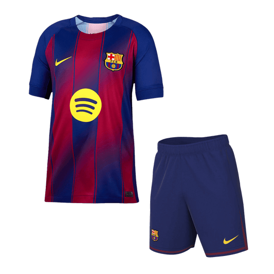 Męski Zestaw Domowy FC Barcelona (Koszulka+Spodenki) 2025/26 - Topowe Koszulki Pilkarskie Sklep Internetowy