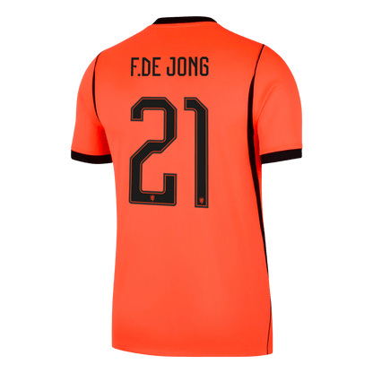 Męska koszulka Holandii domowa F.DE JONG #21 - Mundial 2026