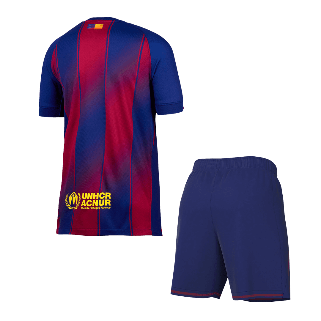 Męski Zestaw Domowy FC Barcelona (Koszulka+Spodenki) 2025/26 - Topowe Koszulki Pilkarskie Sklep Internetowy