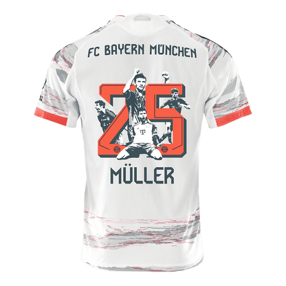 Męska Koszulka Wyjazdowa Bayern Monachium MÜLLER Special #25 Wersja Piłkarska 2025/26 - Slim Fit - Topowe Koszulki Pilkarskie Sklep Internetowy