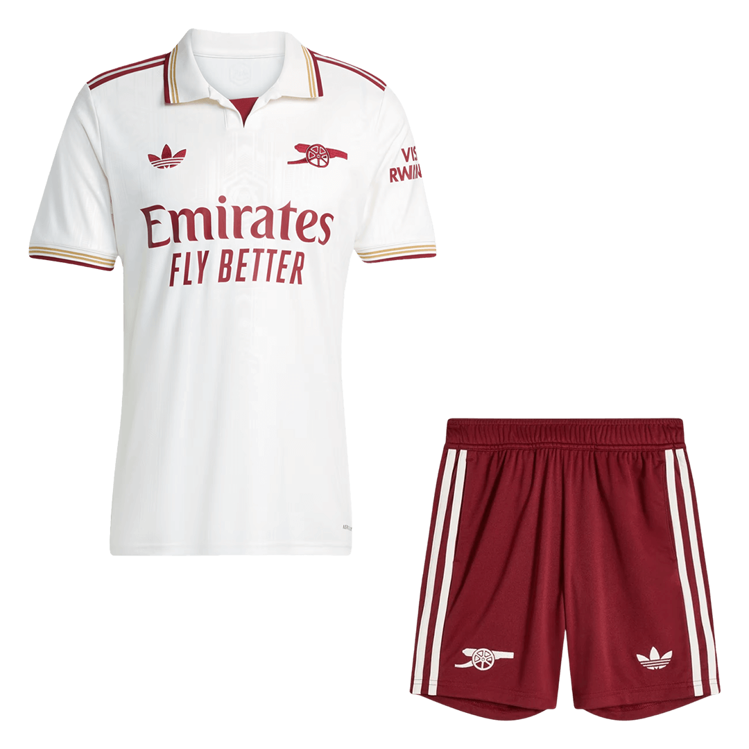 Męski Zestaw Trzecia Wyjazdowa Arsenal (Koszulka+Spodenki) 2025/26