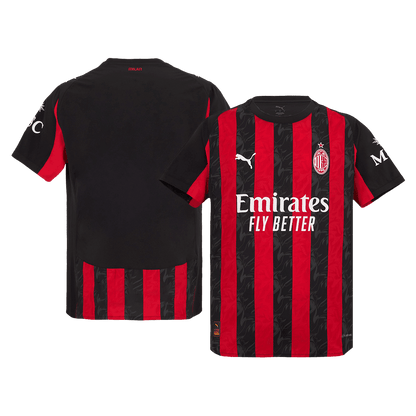 Męska Koszulka Domowa AC Milan Wersja Piłkarska 2025/26 - Slim Fit - Topowe Koszulki Pilkarskie Sklep Internetowy