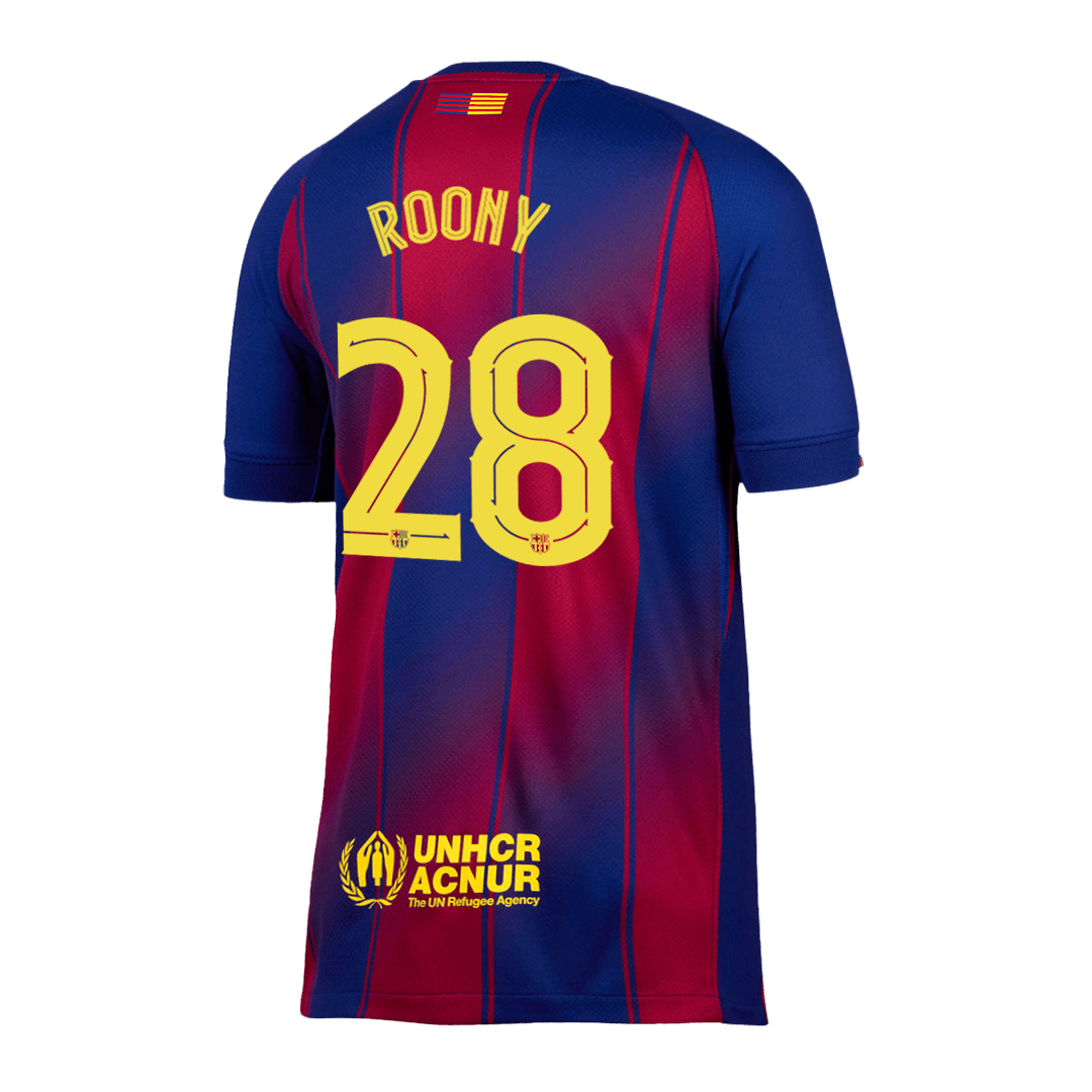 Męska Koszulka Domowa Barcelona ROONY #28 2025/26 - UCL