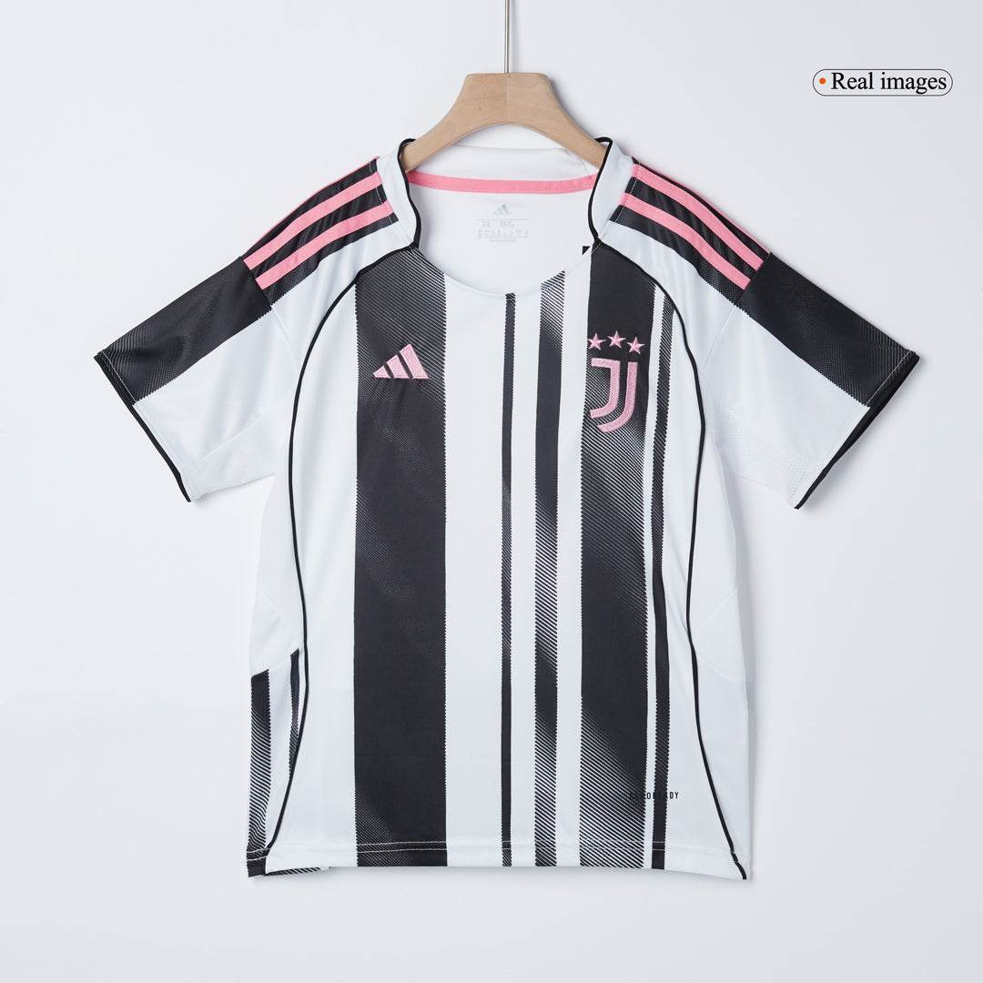 Dziecięcy Zestaw Domowy Juventus (Koszulka+Spodenki) 2025/26 - Topowe Koszulki Pilkarskie Sklep Internetowy