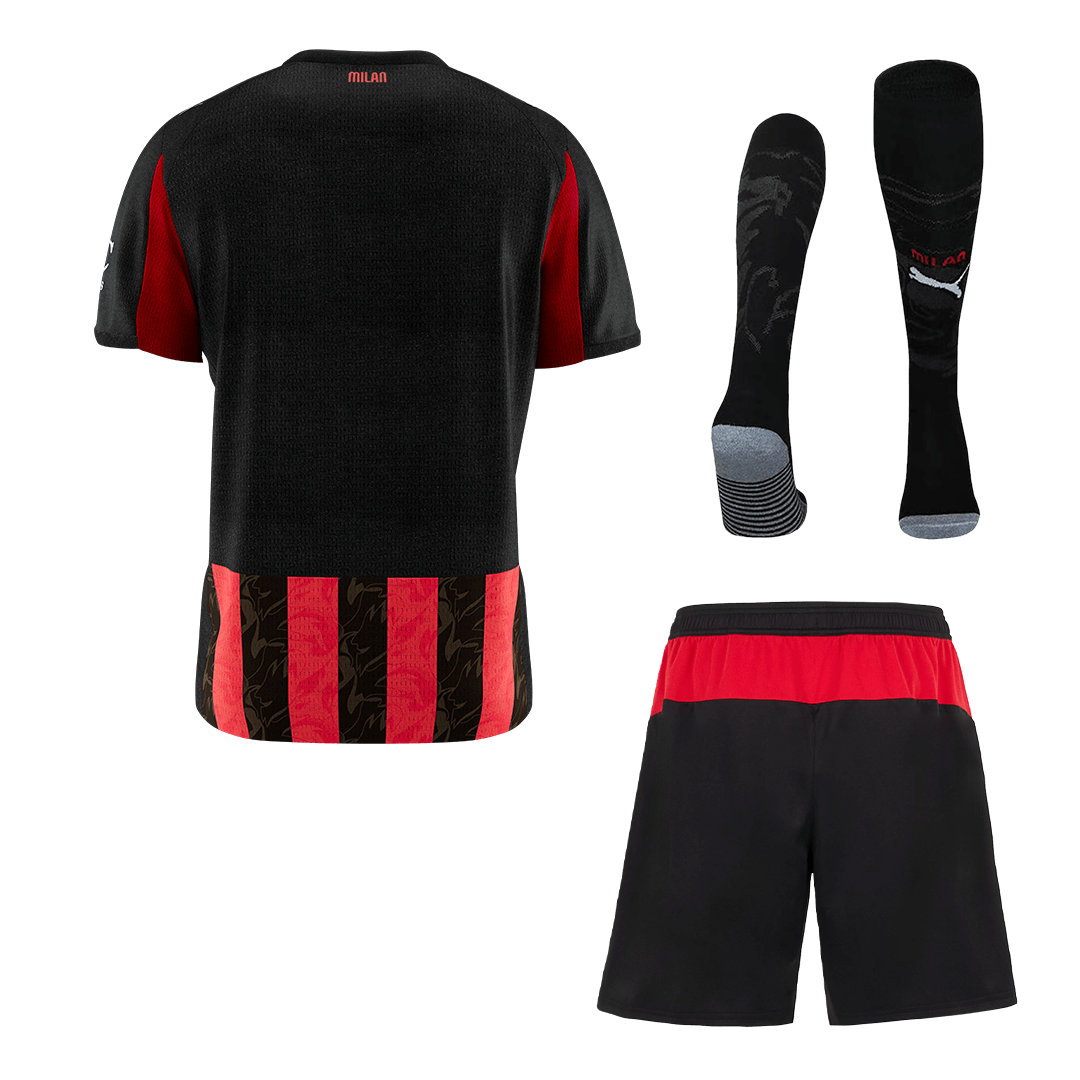 Męski Zestaw Domowa AC Milan (Koszulka + Spodenki + Skarpety) 2025/26 [PREMIUM]