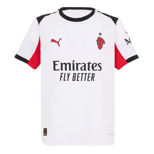 Męska Koszulka Wyjazdowa AC Milan Wersja Piłkarska 2025/26 - Slim Fit - Topowe Koszulki Pilkarskie Sklep Internetowy