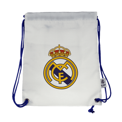 Worek sportowy Real Madrid Biały - Wyprzedaż Sezonowa - Topowe Koszulki Pilkarskie Sklep Internetowy