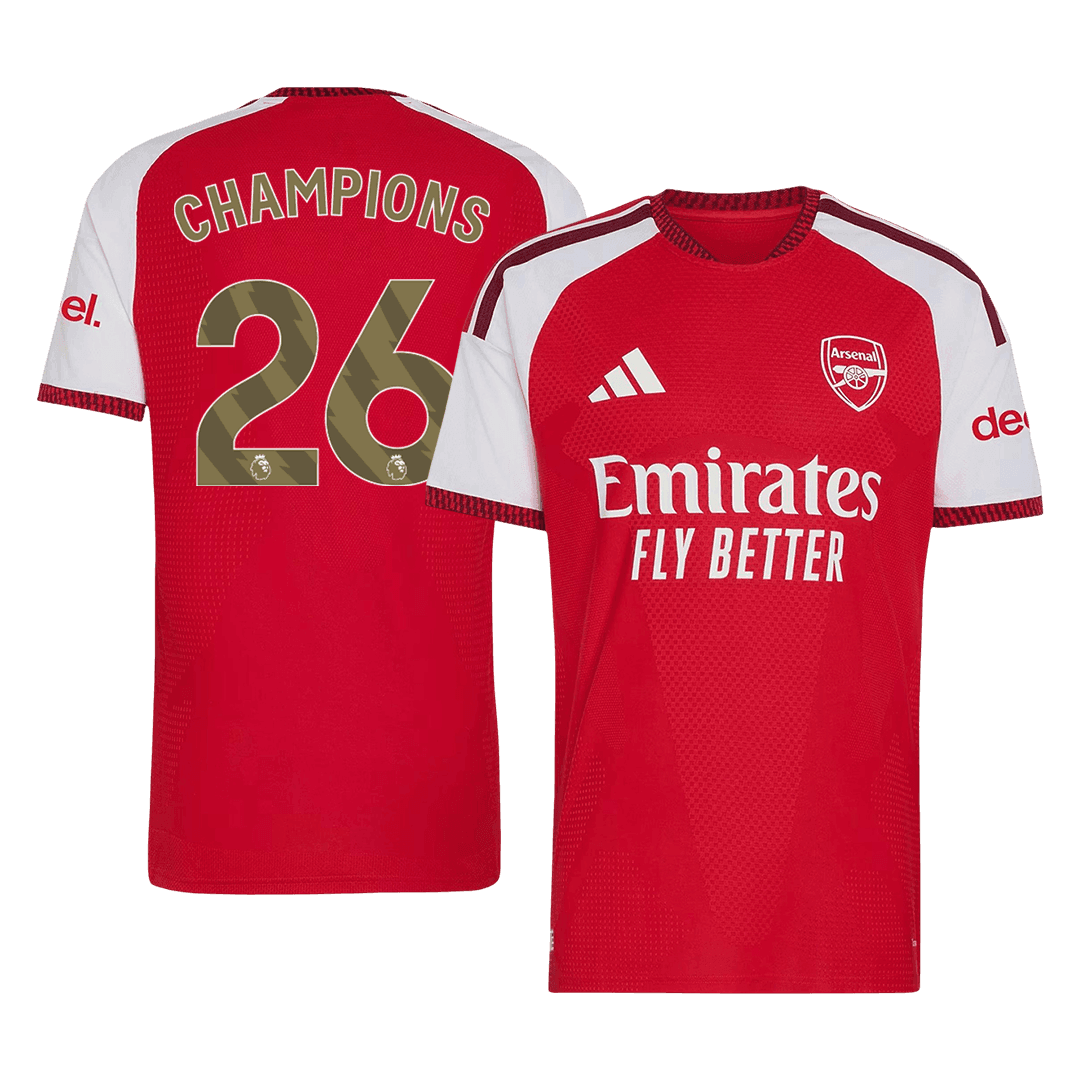 Męska koszulka Arsenal domowa CHAMPIONS #26 wersja zawodnicza 2026/27