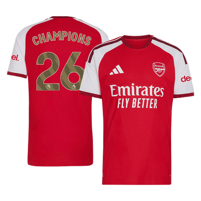 Męska koszulka Arsenal domowa CHAMPIONS #26 wersja zawodnicza 2026/27