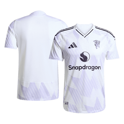 Męska Koszulka Wyjazdowa Manchester United Wersja Piłkarska 2025/26 - Slim Fit - Topowe Koszulki Pilkarskie Sklep Internetowy