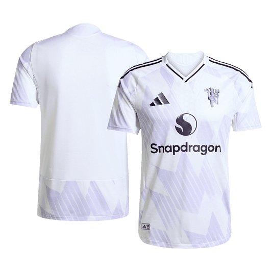 Męska Koszulka Wyjazdowa Manchester United Wersja Piłkarska 2025/26 - Slim Fit - Topowe Koszulki Pilkarskie Sklep Internetowy