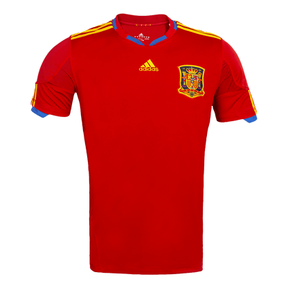 Męska Koszulka Retro Domowa Spain World Cup 2010 - Topowe Koszulki Pilkarskie Sklep Internetowy