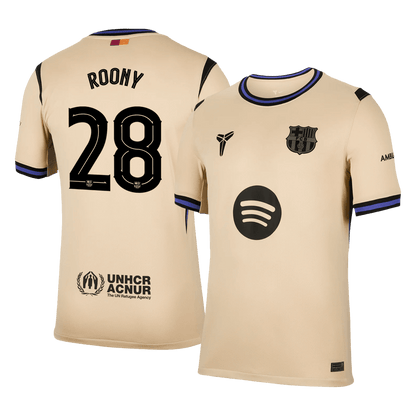 Męska Koszulka Wyjazdowa Barcelona ROONY #28 2025/26 - UCL