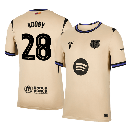 Męska Koszulka Wyjazdowa Barcelona ROONY #28 2025/26 - UCL