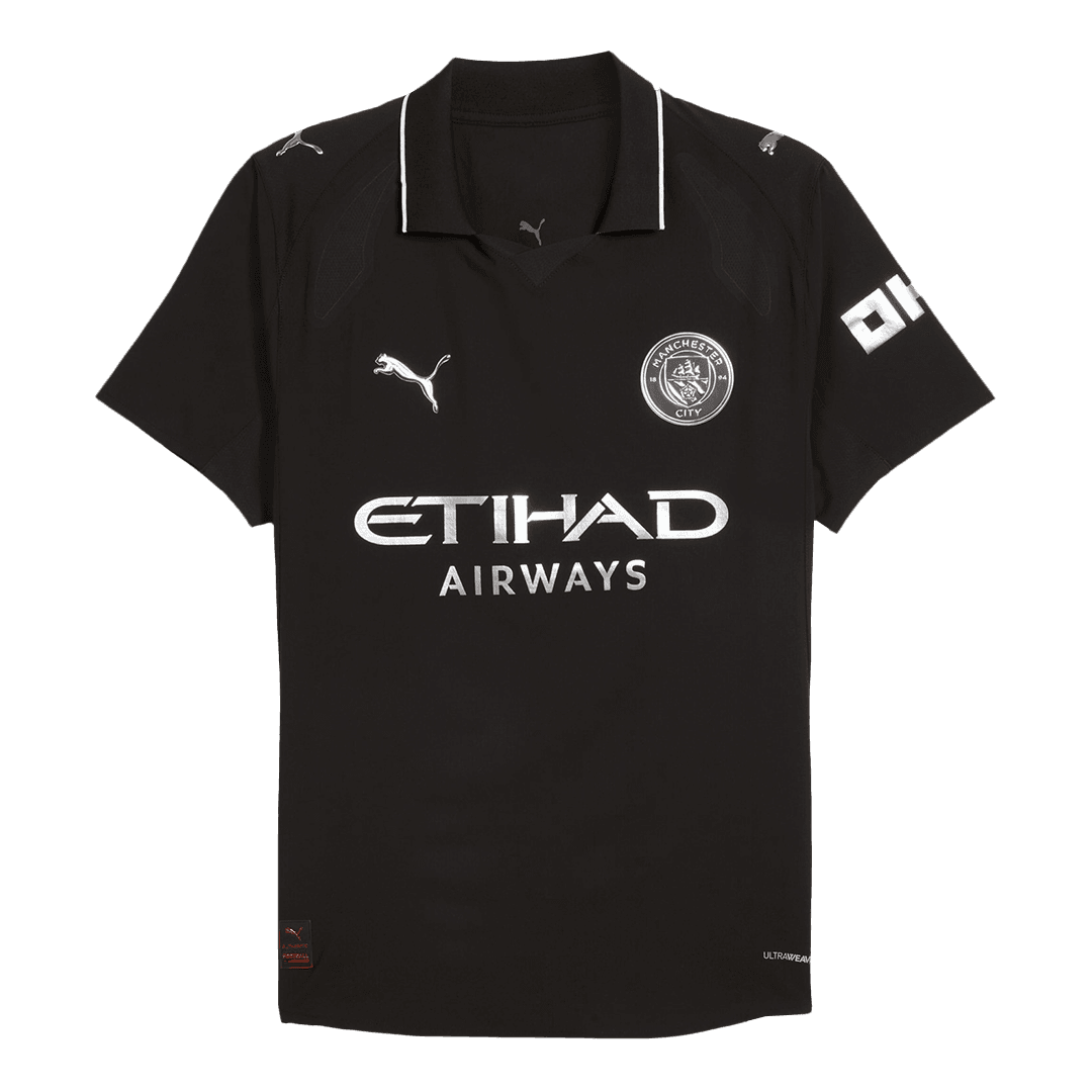 Męska Koszulka Wyjazdowa Manchester City HAALAND #9 Wersja Piłkarska 2025/26 - Slim Fit - Topowe Koszulki Pilkarskie Sklep Internetowy