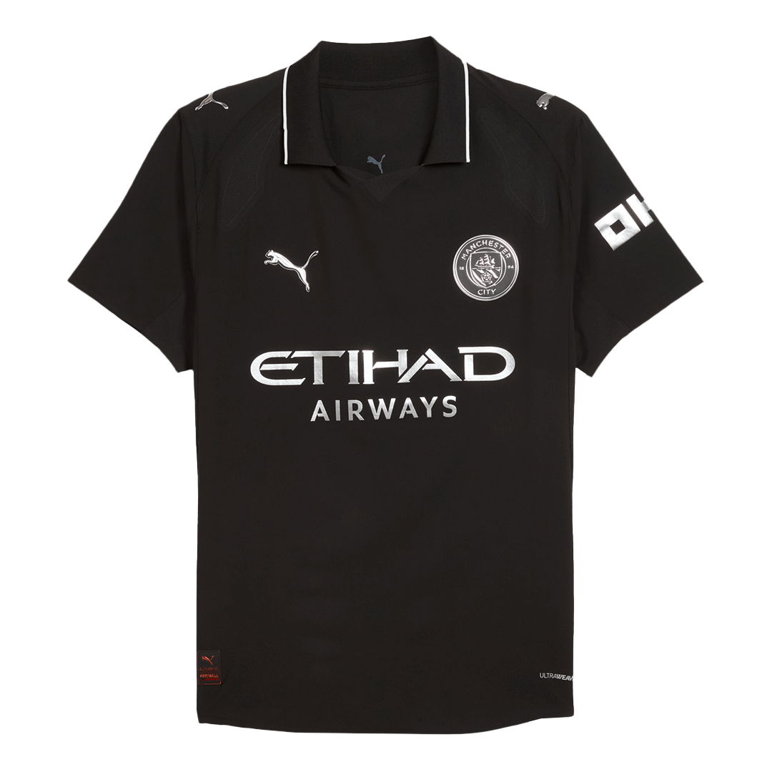 Męska Koszulka Wyjazdowa Manchester City REIJNDERS #4 Wersja Piłkarska 2025/26 - Slim Fit