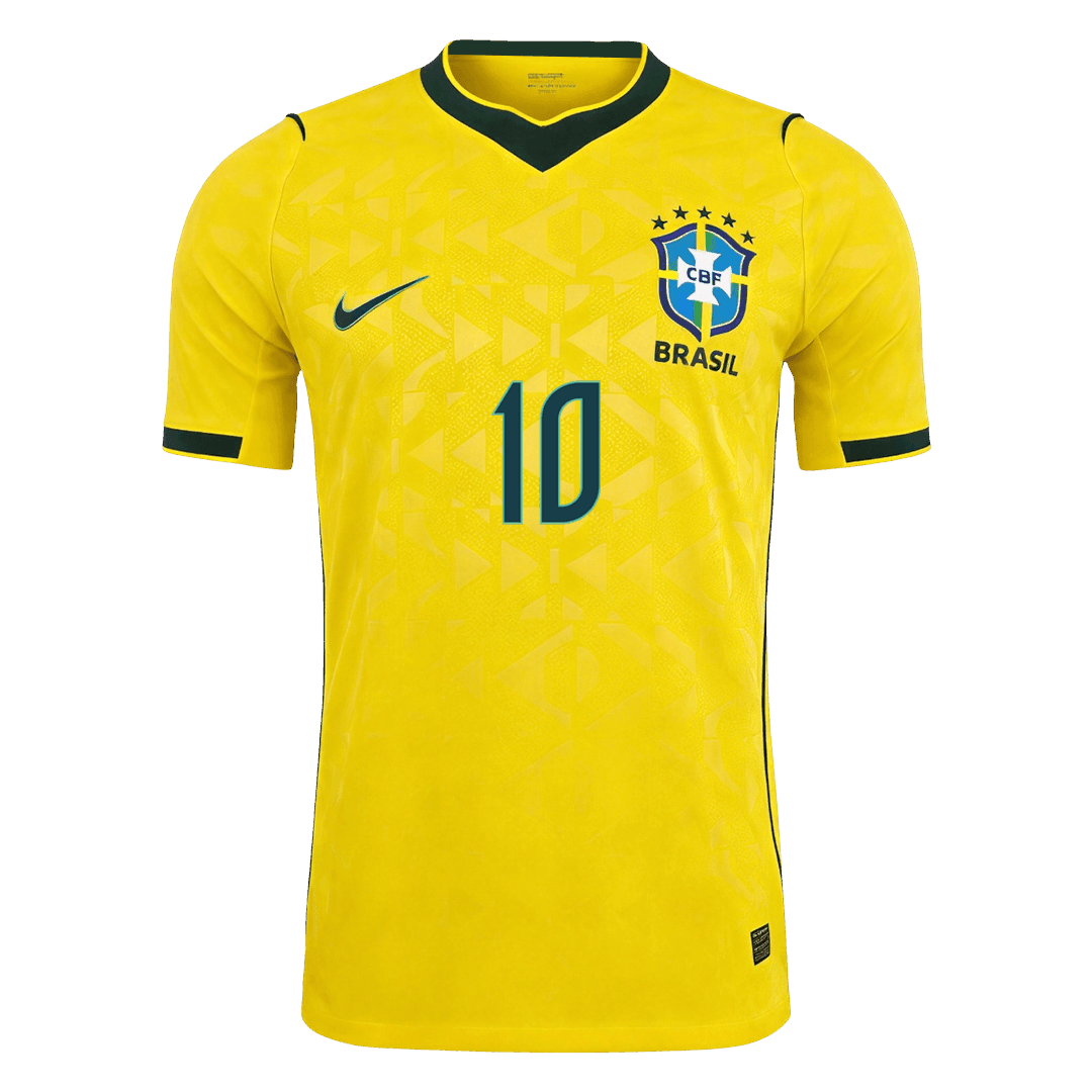 Męska koszulka Brazylii domowa NEYMAR JR. #10 wersja zawodnicza - Mundial 2026