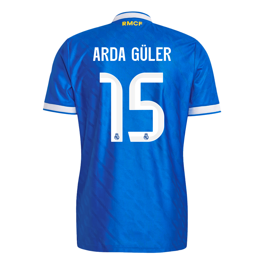 Męska Koszulka Trzecia Wyjazdowa Real Madrid ARDA GÜLER #15 Wersja Piłkarska 2025/26 - Slim Fit
