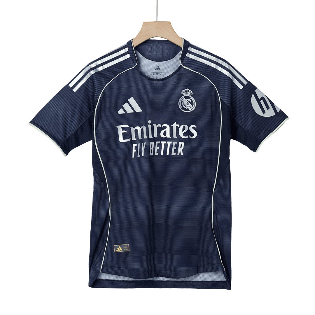 Męska Koszulka Wyjazdowa Real Madrid F.MENDY #23 Wersja Piłkarska 2025/26 - Slim Fit - Topowe Koszulki Pilkarskie Sklep Internetowy