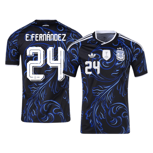 Męska koszulka Argentyny wyjazdowa E. FERNÁNDEZ #24 - Mundial 2026