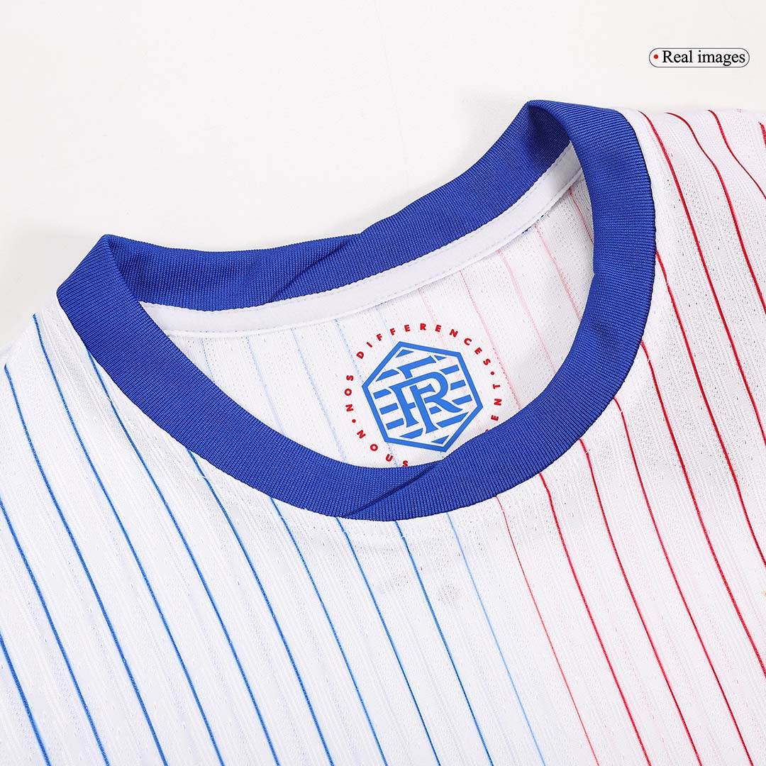 Męska Wersja zawodnika France Away Wysokiej jakości koszulka piłkarska Euro 2024 - Slim Fit - Topowe Koszulki Pilkarskie Sklep Internetowy