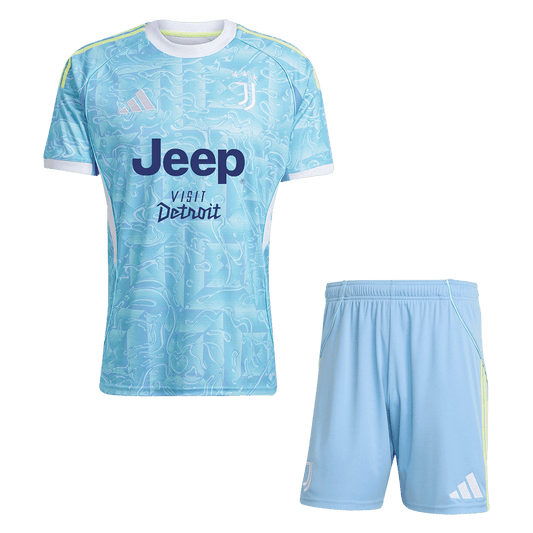Męski Zestaw Wyjazdowa Juventus (Koszulka+Spodenki) 2025/26
