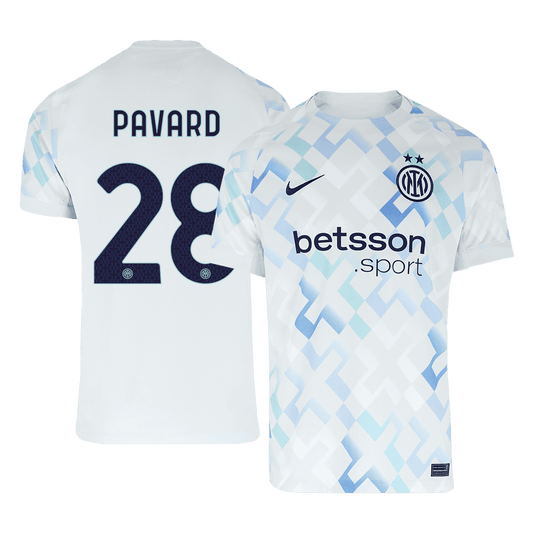 Męska Koszulka Wyjazdowa Inter Milan PAVARD #28 2025/26 - Topowe Koszulki Pilkarskie Sklep Internetowy
