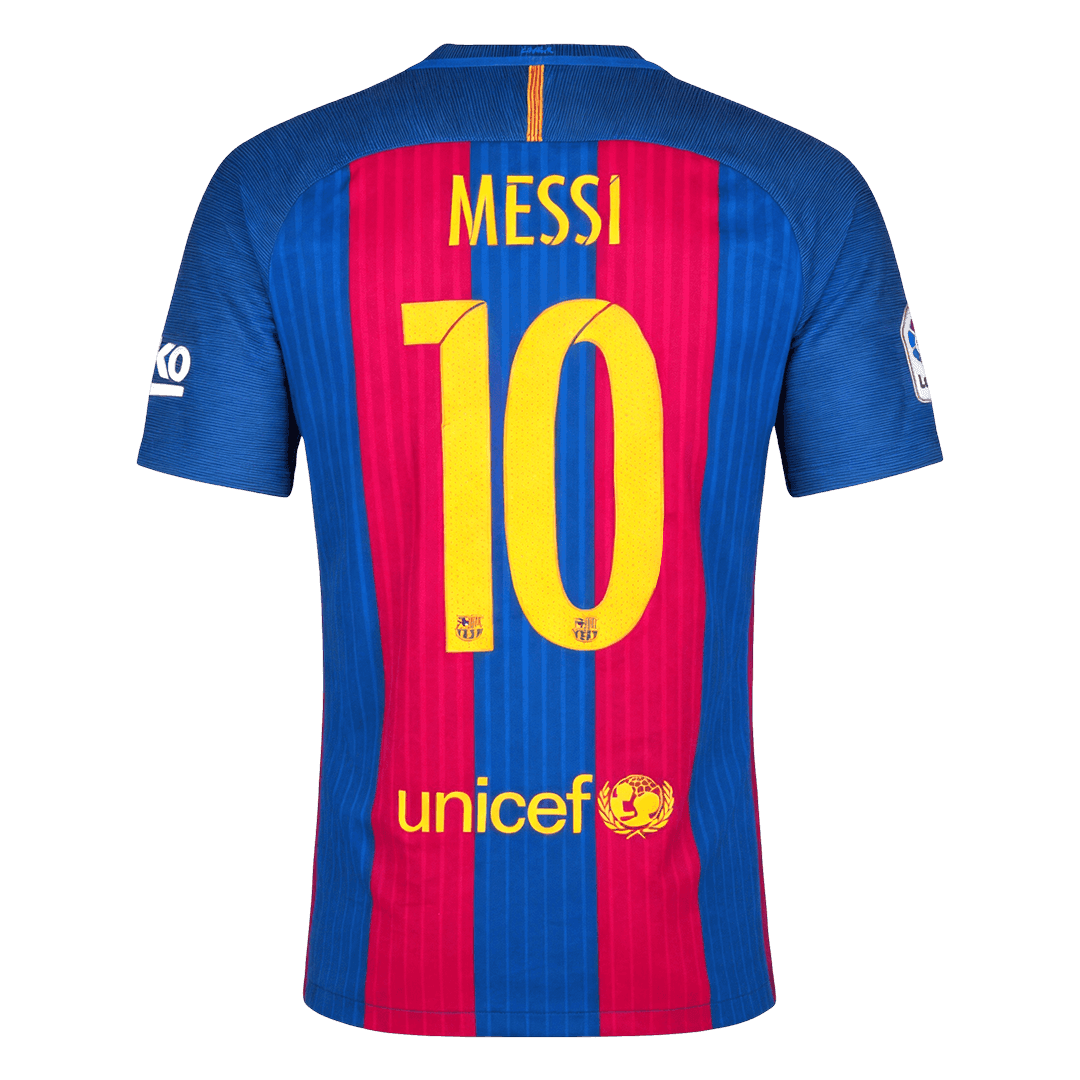 Męska koszulka Barcelony domowa Retro 2016/17 MESSI #10
