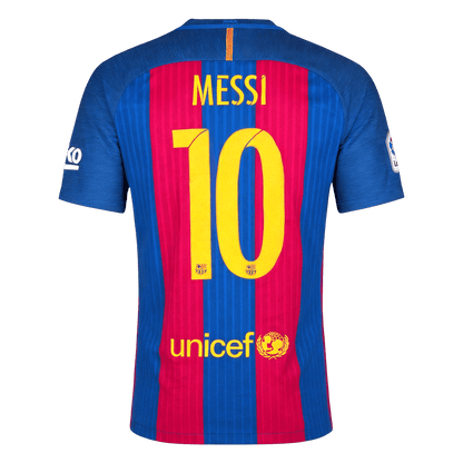 Męska koszulka Barcelony domowa Retro 2016/17 MESSI #10