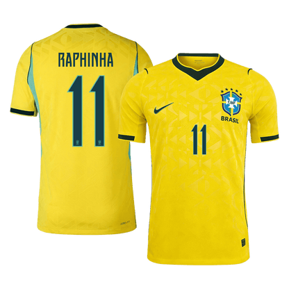 Męska koszulka Brazylii domowa RAPHINHA #11 wersja zawodnicza - Mundial 2026