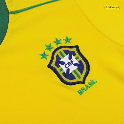 Męska Koszulka Retro Domowa Brazil 1998 - Topowe Koszulki Pilkarskie Sklep Internetowy