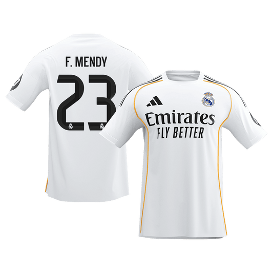 Męska Koszulka Domowa Real Madrid F.MENDY #23 2025/26 [PREMIUM] - Topowe Koszulki Pilkarskie Sklep Internetowy